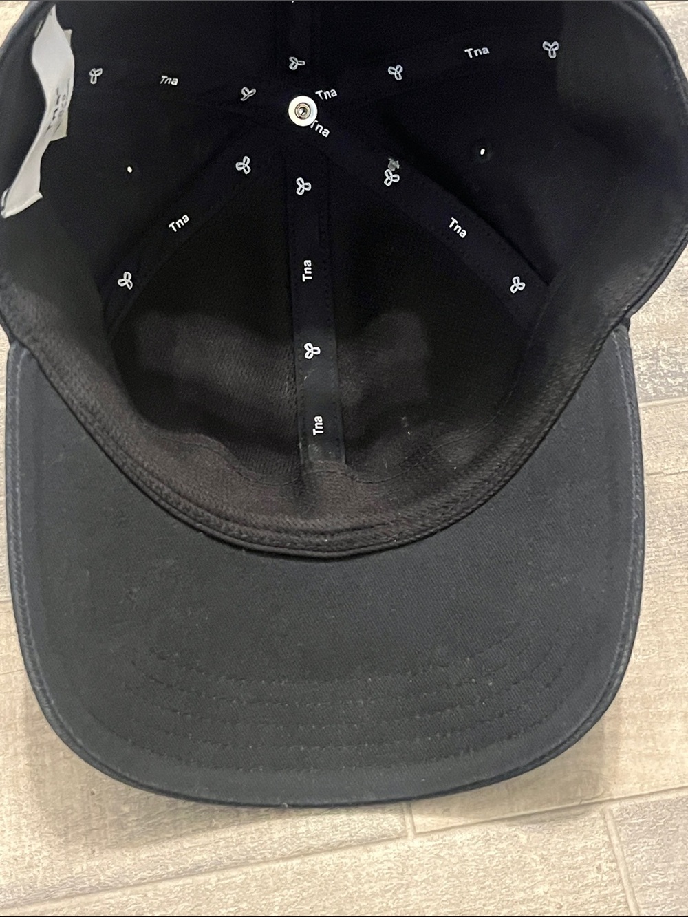 TNA Black Baseball Cap with White Logo Patch - Picture 4 of 8